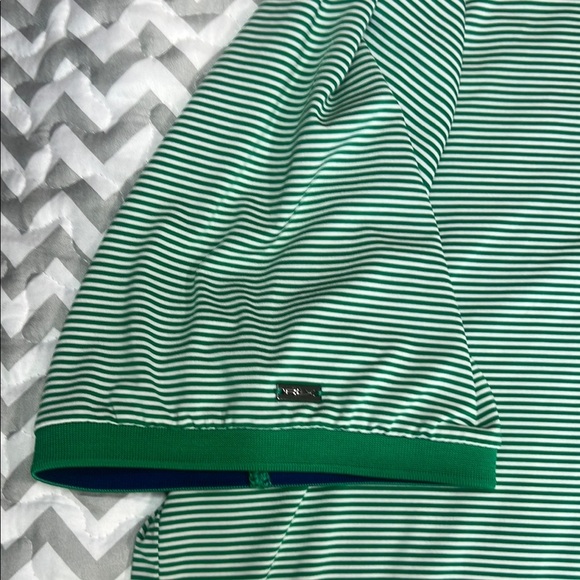 Ralph Lauren RLX Golf Polo Green White Stripes sz XXL - Picture 4 of 8